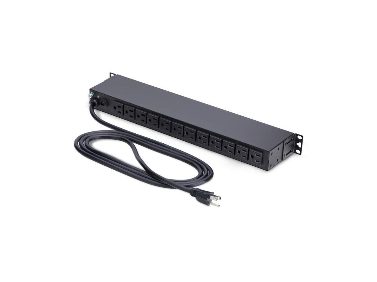 Alt View 1. StarTech.com - StarTech.com 1315B8H-RACK-PDU 13-Outlet Rackmount 1U Power Distribution Units - Black.