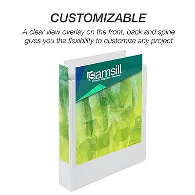 CUSTOMIZABLE

A clear view overlay on the front, back, and spine gives you the flexibility to customize any project.

Isamsill
Project Cover