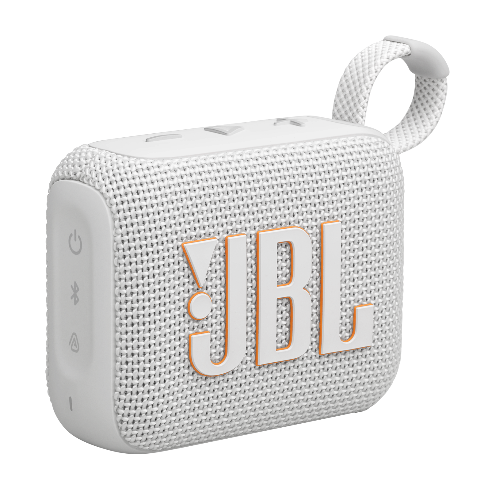JBL - Go 4 Portable Bluetooth Speaker - 2024 - White - Front_Zoom