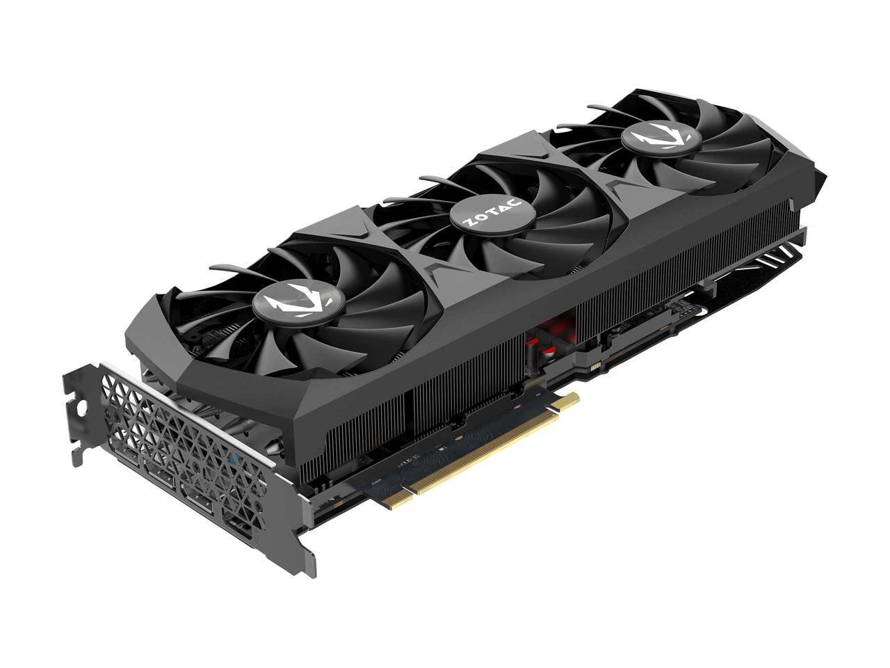 Alt View 4. ZOTAC - ZOTAC GAMING RTX 3080 Trinity 10GB GDDR6X 320-bit 19 Gbps PCIe 4.0, IceStorm 2.0, SPECTRA 2.0 RGB, ZT-A30800D-10P.