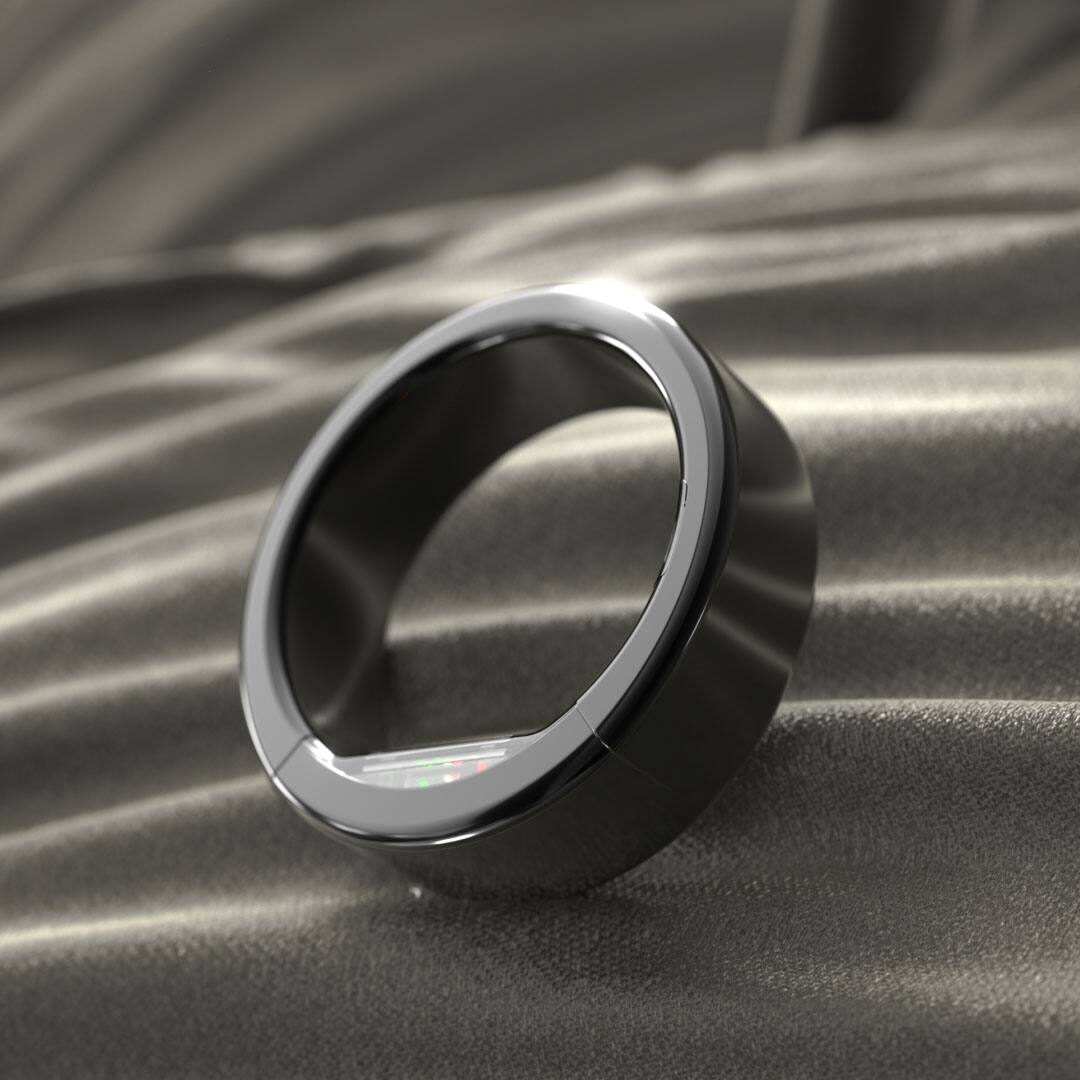 Alt View 8. Ultrahuman - Ring PRO - Smart Ring - Size Before You Buy with Ring PRO Sizing Kit - No Subscription Needed - Size 13 - Aster Black.