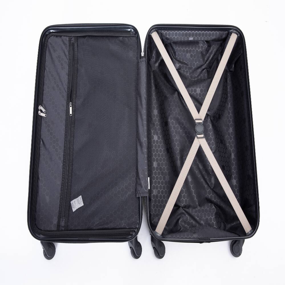Alt View 8. Ropilly - Ropilly 3 Piece Luggage Set Hardshell Suitcase with Wheels Gold - Gold.
