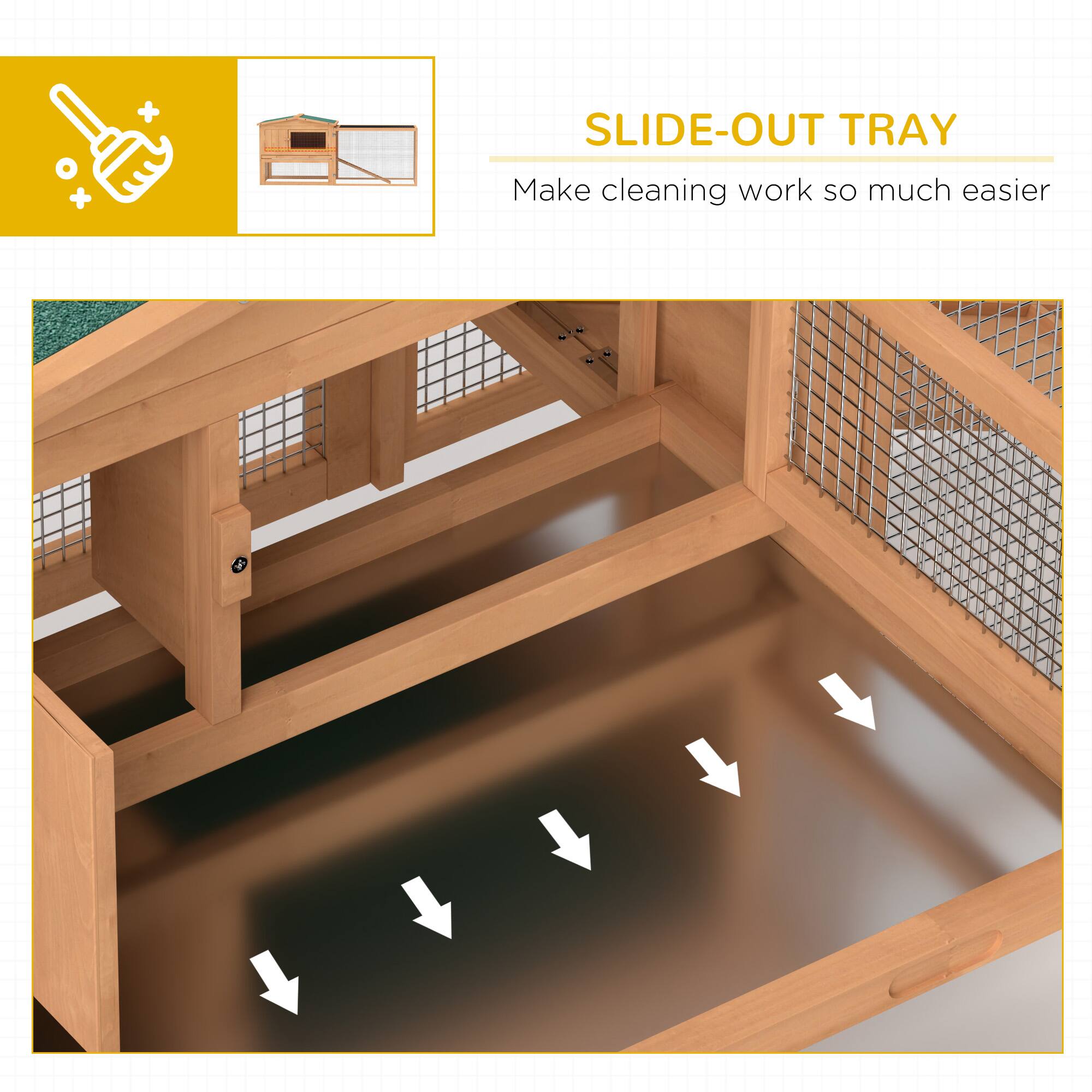 SLIDE-OUT TRAY  
Make cleaning work so much easier