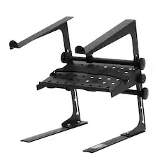 Front. H&A - H&A Single-Tier Multi-Purpose DJ Laptop Stand.