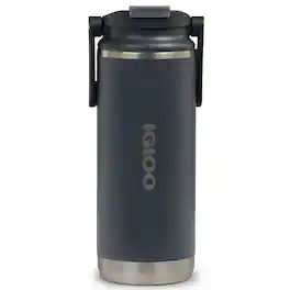 Igloo - 16 oz. Flip ‘n’ Sip Tumbler - Carbonite