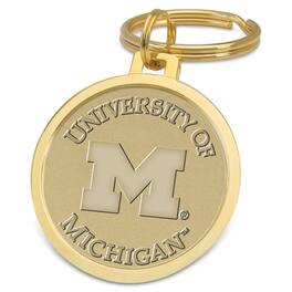 Jardine - Michigan Wolverines Splitwire Key Ring - Gold