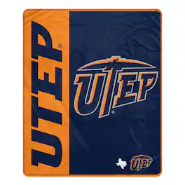 Pegasus - UTEP Miners 50" x 60" Endzone Ultra Soft Throw Blanket - Multicolor