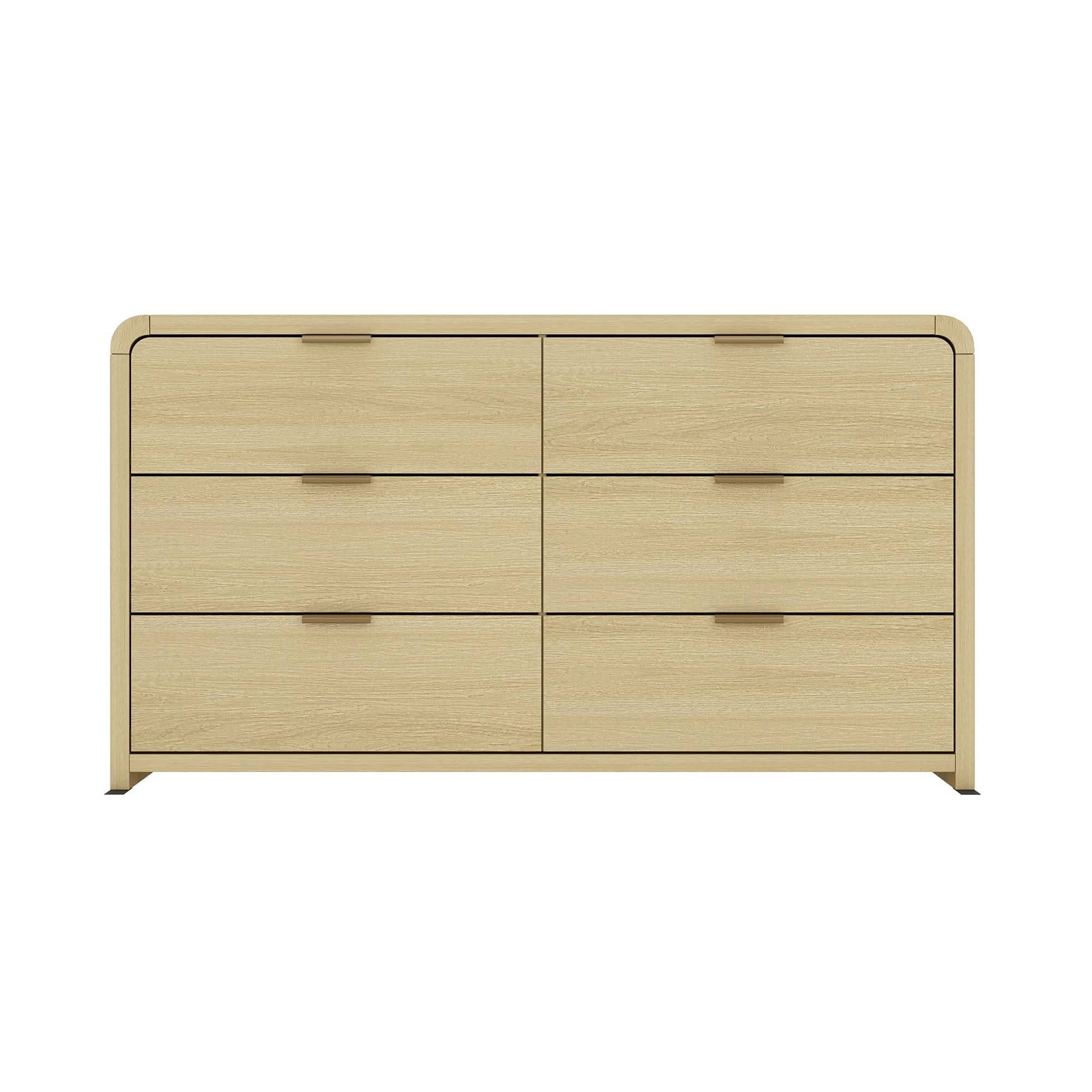 Manhattan Comfort - Grace Modern 60" Dresser - Natural Oak
