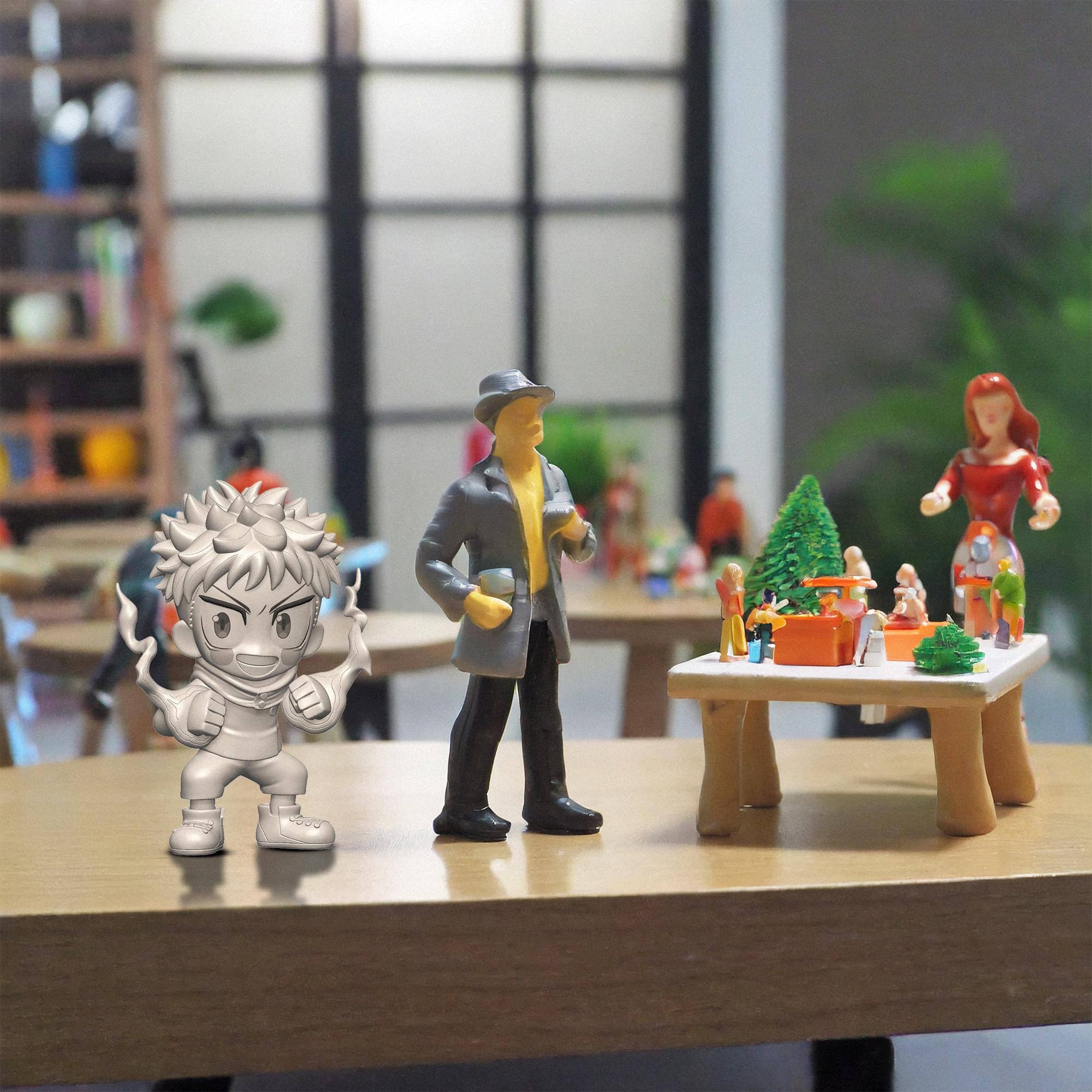 Alt View 1. Little Buddy - Jujutsu Kaisen Yuji Itadori Toonize Figure | Normal Color Version - Silver.