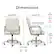 Left. Finch - Franklin Upholstered Office Chair - Fabric - Soft White.