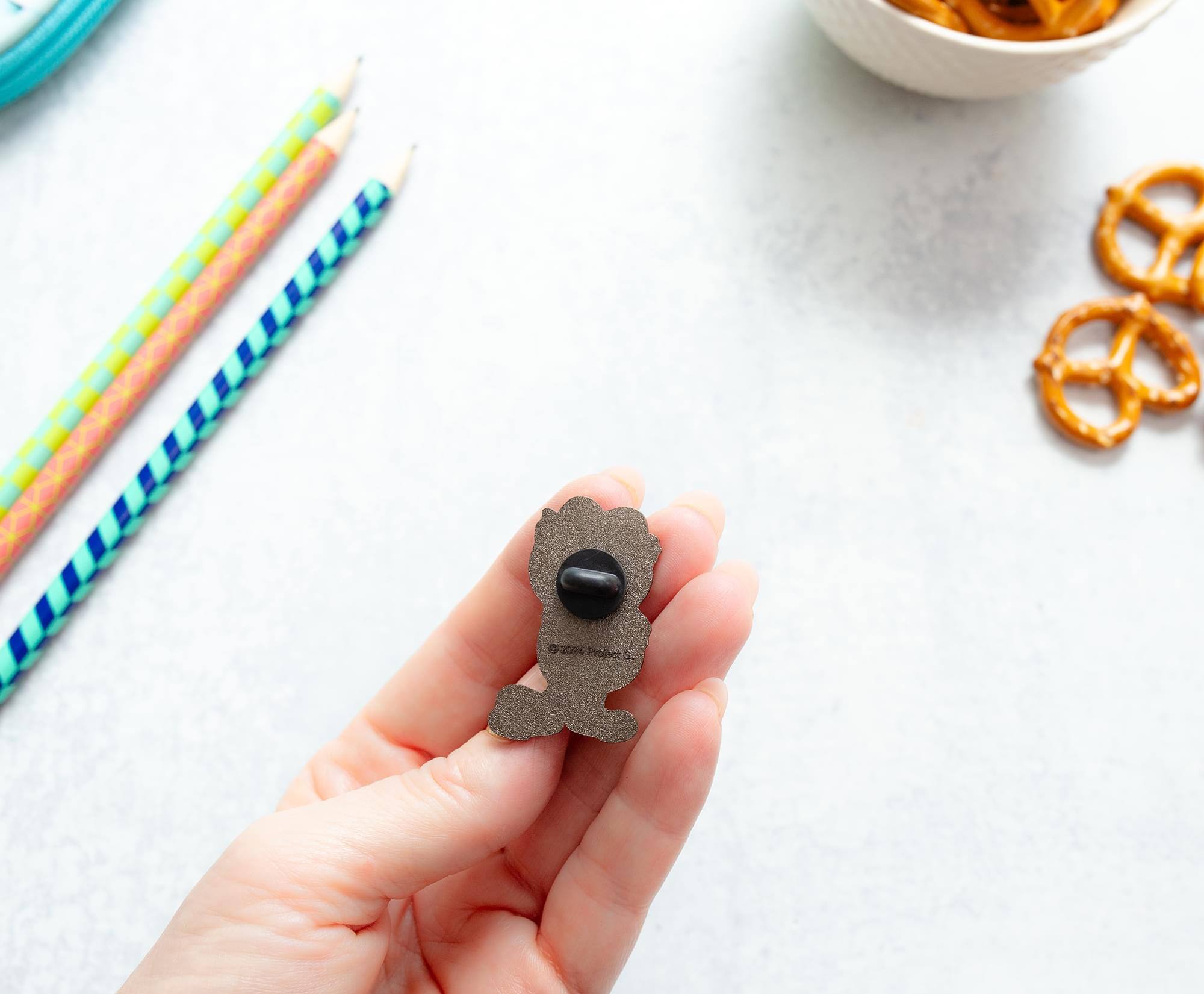 Alt View 4. SalesOne LLC - The Garfield Movie Garfield Enamel Pin | Toynk Exclusive - Orange.