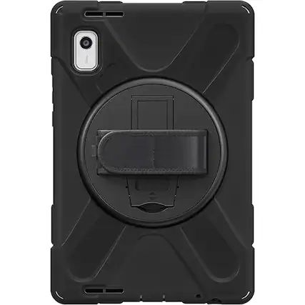 Front. SaharaCase - Protection Hand Strap Series Case for Lenovo Tab M9 - Black.