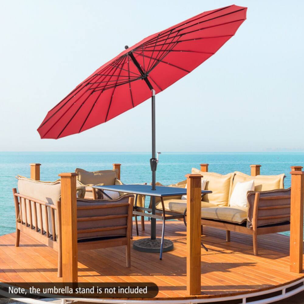 Note, the umbrella stand is not included