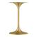 Alt View 3. Modway - Lippa Round Artificial Marble Side Table - Gold Black.