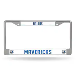 Rico Industries - Dallas Mavericks NBA Chrome Metal License Plate Frame - Multi