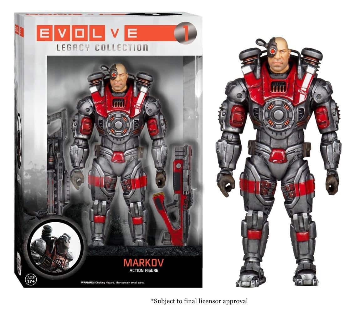 Evolve Funko Legacy 6" Action Figure Markov - Black/Red