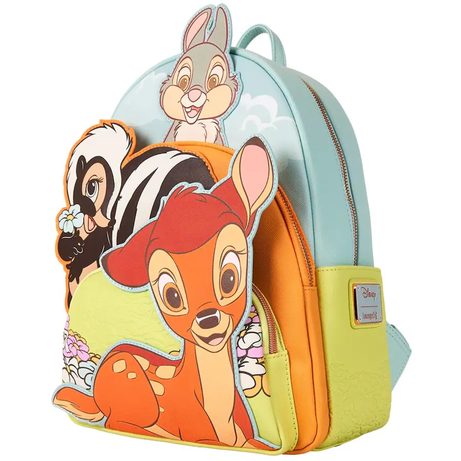LoungeFly Disney Bambi, Flower, and Thumper Triple Pocket Mini Backpack ...