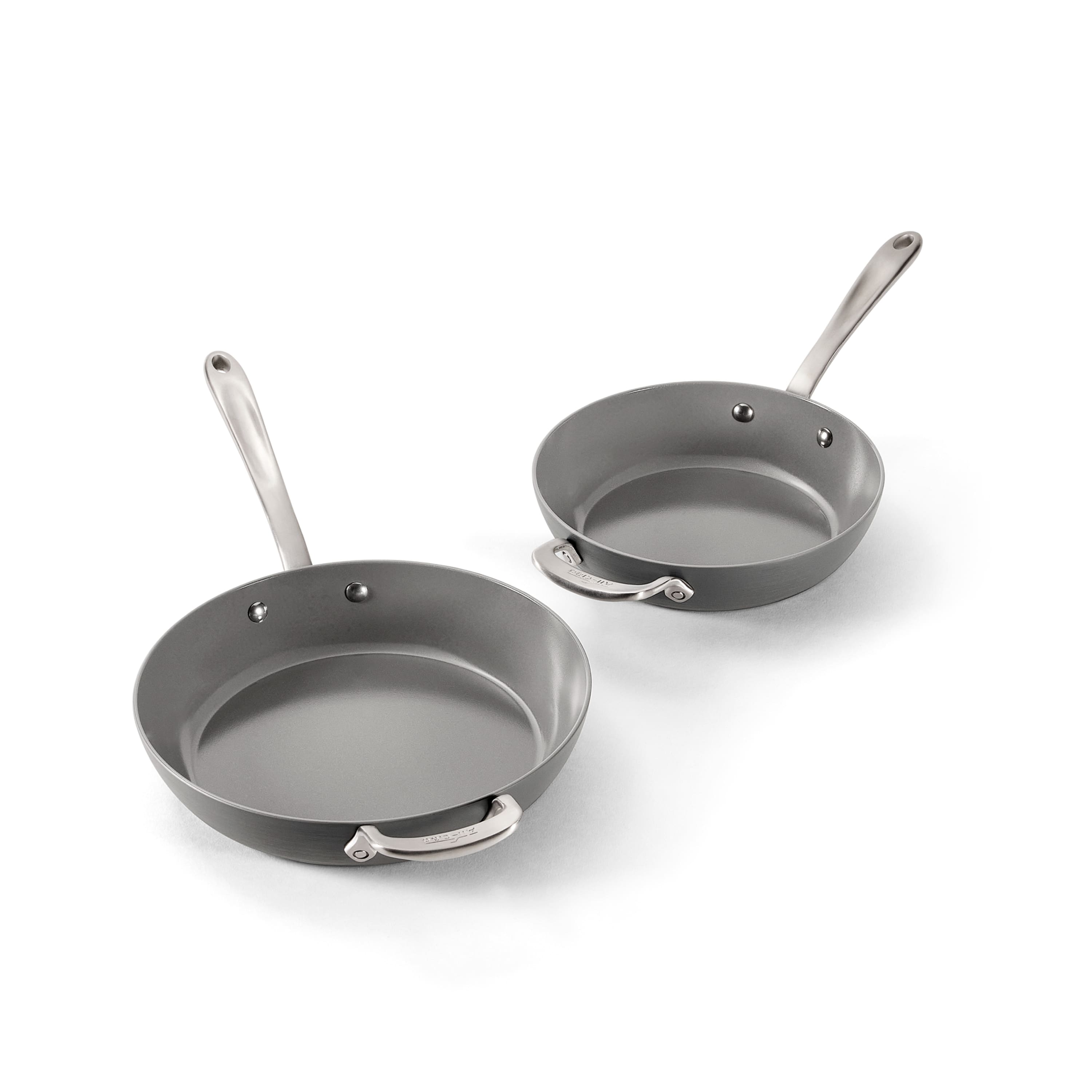 All Clad - All-Clad 8.5" & 10.5" HA1® Ceramic Nonstick Fry Pan Set - Light Gray