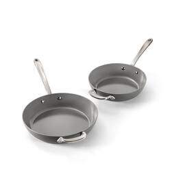All Clad - All-Clad 8.5" & 10.5" HA1® Ceramic Nonstick Fry Pan Set - Light Gray