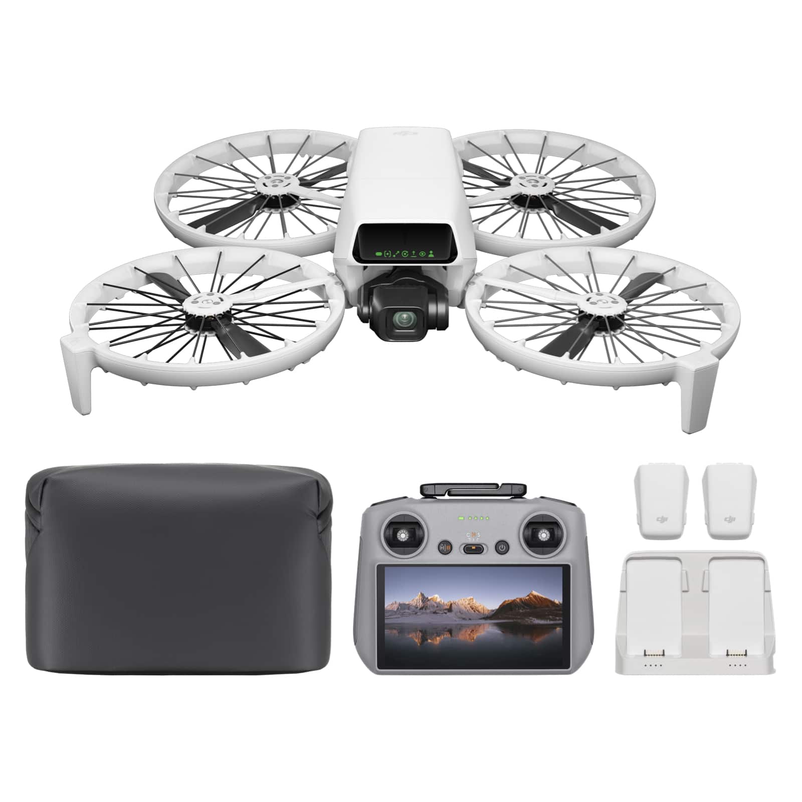 Front. DJI - Flip Fly More Combo with RC 2 Screen Remote Controller, Drone with 4K UHD Camera CP.FP.00000181.04.