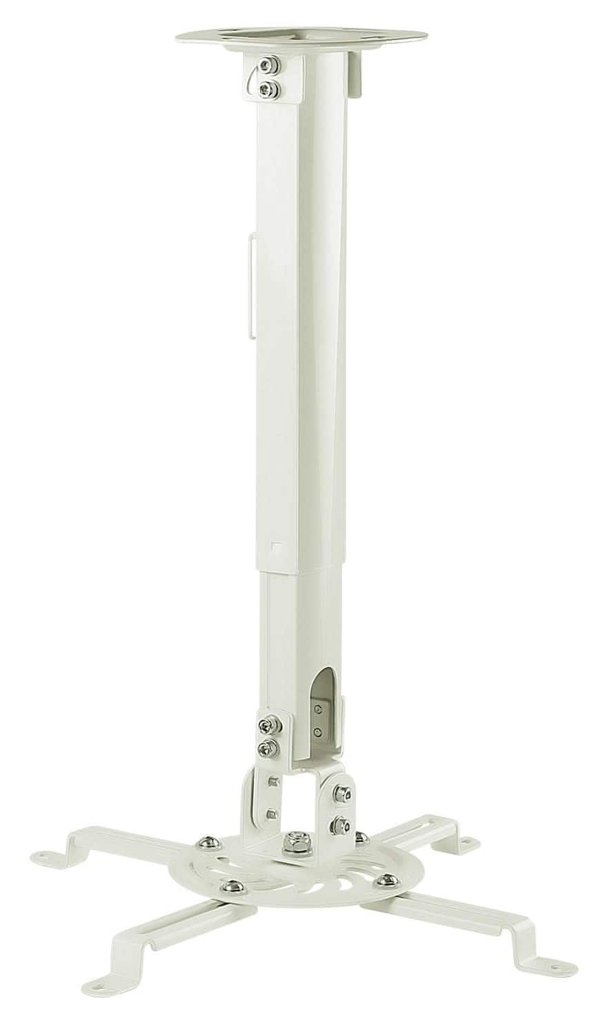 Mount-It! - Universal Projector Ceiling Mount with Full Motion & Height Adjustment for Most Projectors - White