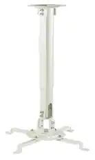 Front. Mount-It! - Universal Projector Ceiling Mount with Full Motion & Height Adjustment for Most Projectors, White - White.