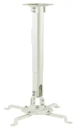 Mount-It! - Universal Projector Ceiling Mount with Full Motion & Height Adjustment for Most Projectors - White