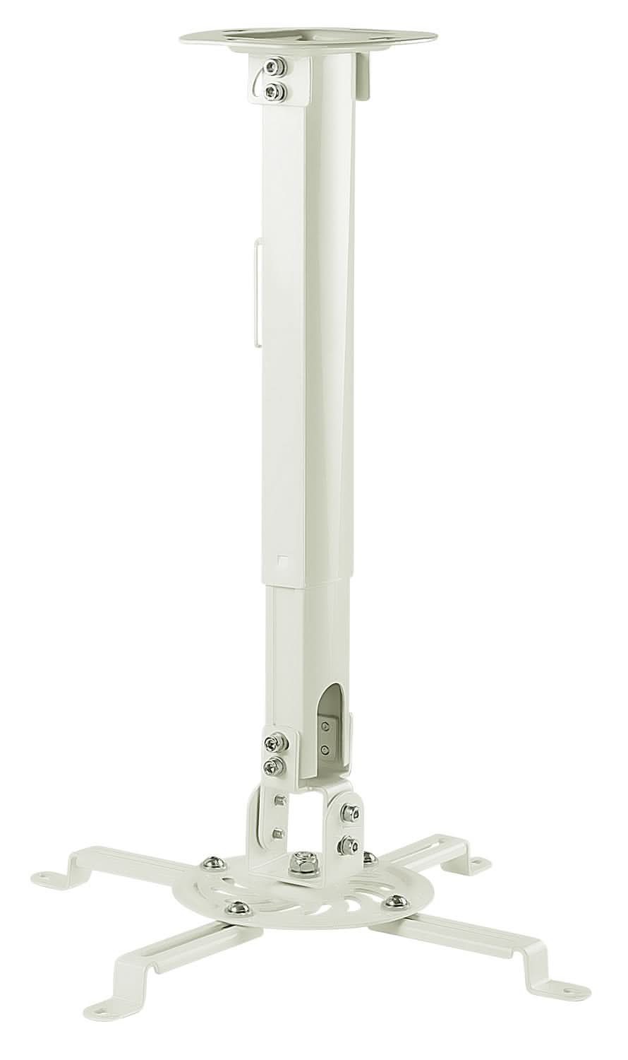 Front. Mount-It! - Universal Projector Ceiling Mount with Full Motion & Height Adjustment for Most Projectors, White - White.