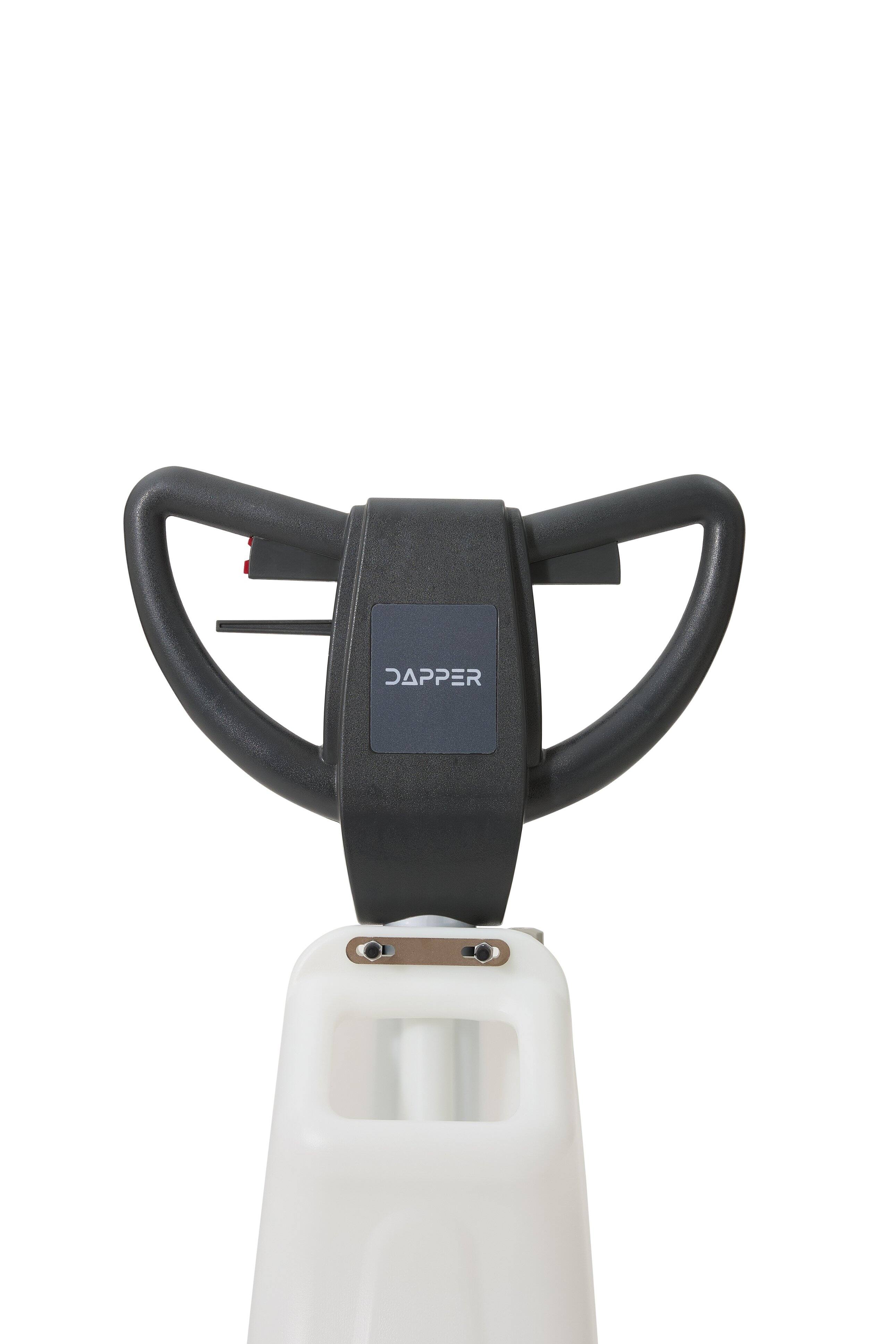 Alt View 4. Dapper Supply - 17 Inch Heavy Duty Floor Buffer Polisher 1500W 154 RPM Commercial Scrubber with Weights, Brushes & Pads - white.