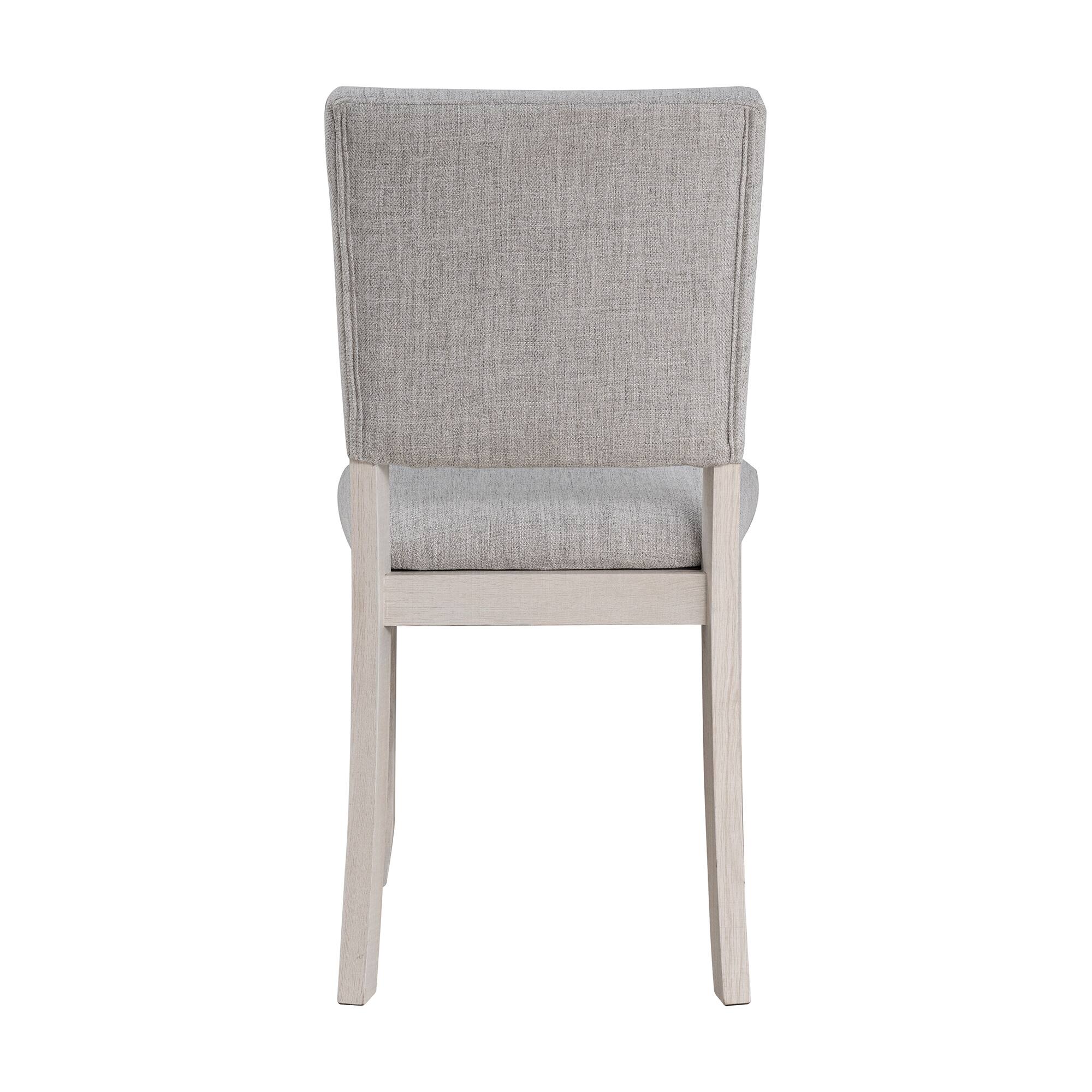 Alt View 4. Vaczon - Transitional Upholstered Side Chair Set of 4 Comfortable Foam Cushions Durable Rubberwood Legs Perfect for Dining Office - Gray.