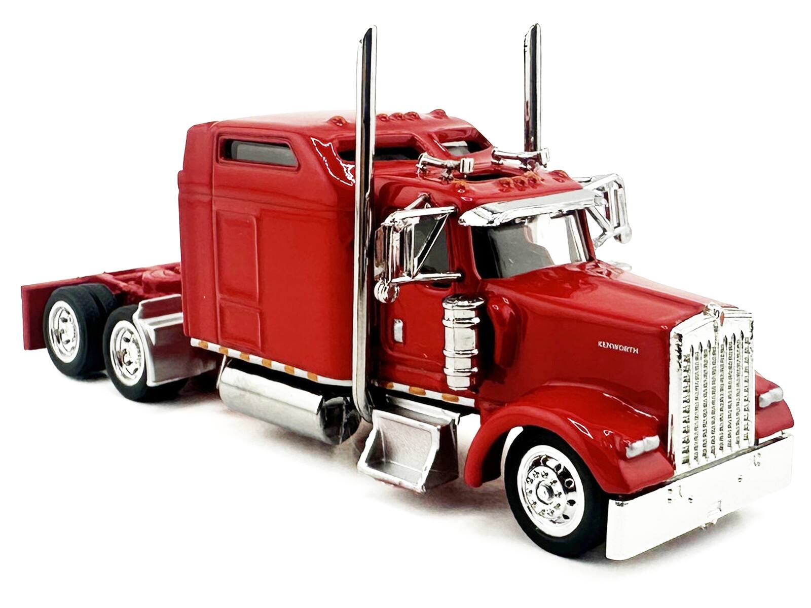 Alt View 2. HO Logistics Replicas - Kenworth W900L Truck Tractor with Sleeper Cab Red 1/87 (HO) Scale Plastic Model Car by HO Logistics.