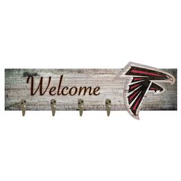 Fan Creations - Atlanta Falcons 24" x 6" Mounted Coat Hanger - Multicolor