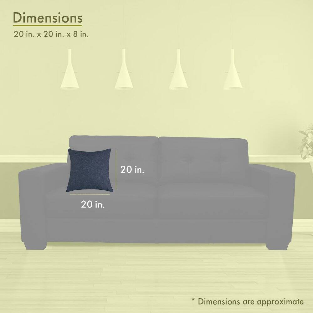 Dimensions  
20 in. x 20 in. x 8 in.  

20 in.  
20 in.  

*Dimensions are approximate