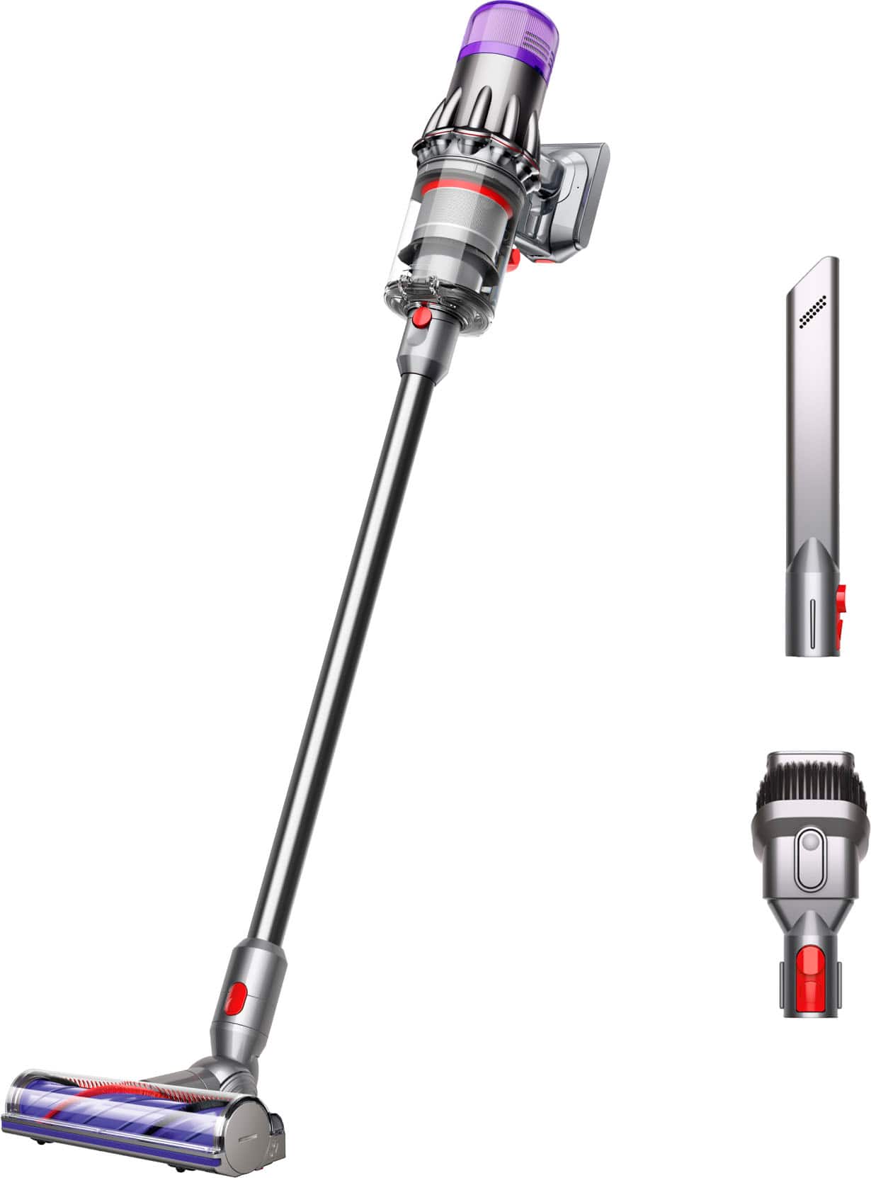 Dyson - Digital Slim Cordless Vacuum - Iron/Nickel - Front_Zoom