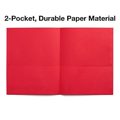 2-Pocket, Durable Paper Material