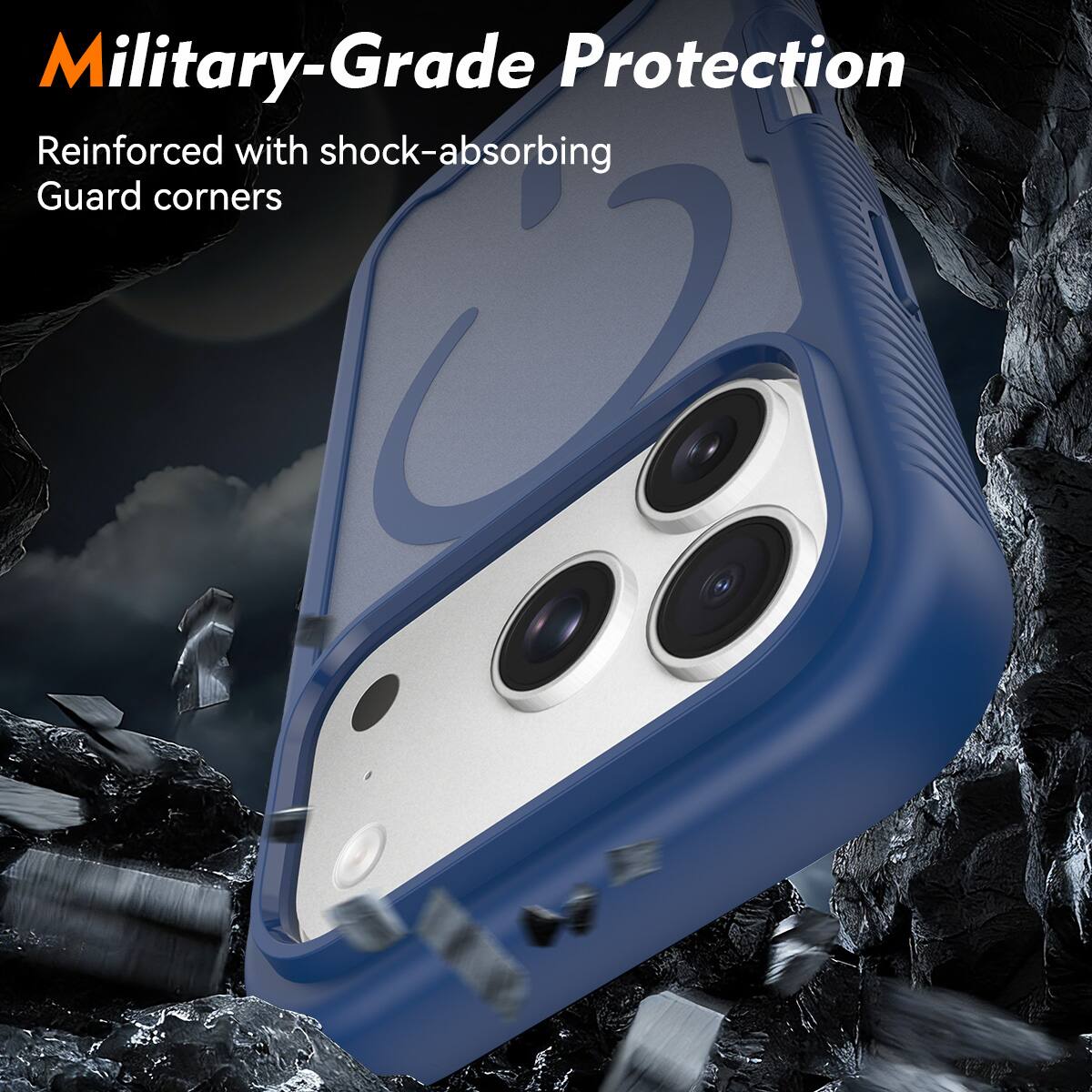 Military-Grade Protection  
Reinforced with shock-absorbing Guard corners