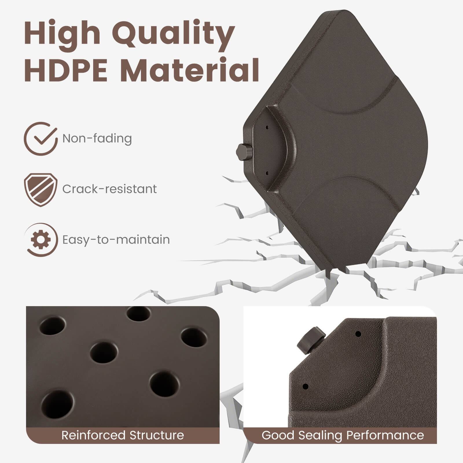 High Quality HDPE Material

- Non-fading
- Crack-resistant
- Easy-to-maintain

Reinforced Structure

Good Sealing Performance