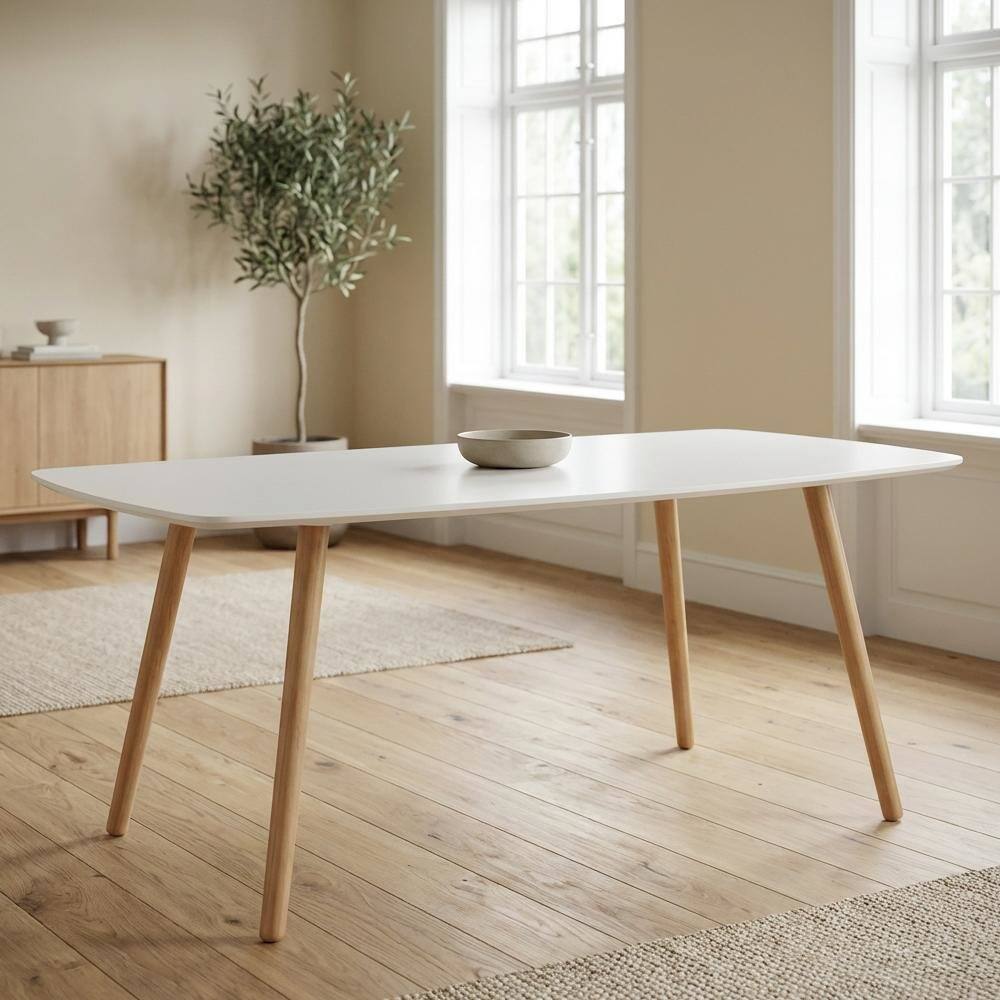 FurniFact MDF Coffee Table with Storage Shelf and Minimalist