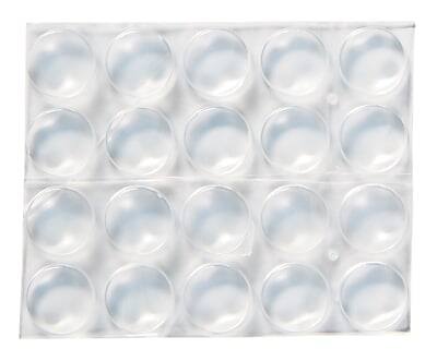 Alt View 1. Scotch - Self-Stick Rubber Pads, 1/2 in, 40/Pack - Clear.