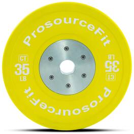ProsourceFit - Color Training Bumper Plate, 35 lbs - Yellow