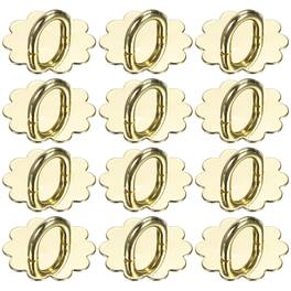 Unique Bargains - Metal Phone Charm Hook 0.9", 12pcs Adhesive Sun Shaped Finger Grip for Smartphones Keychain Tablet Case Accessories - Gold