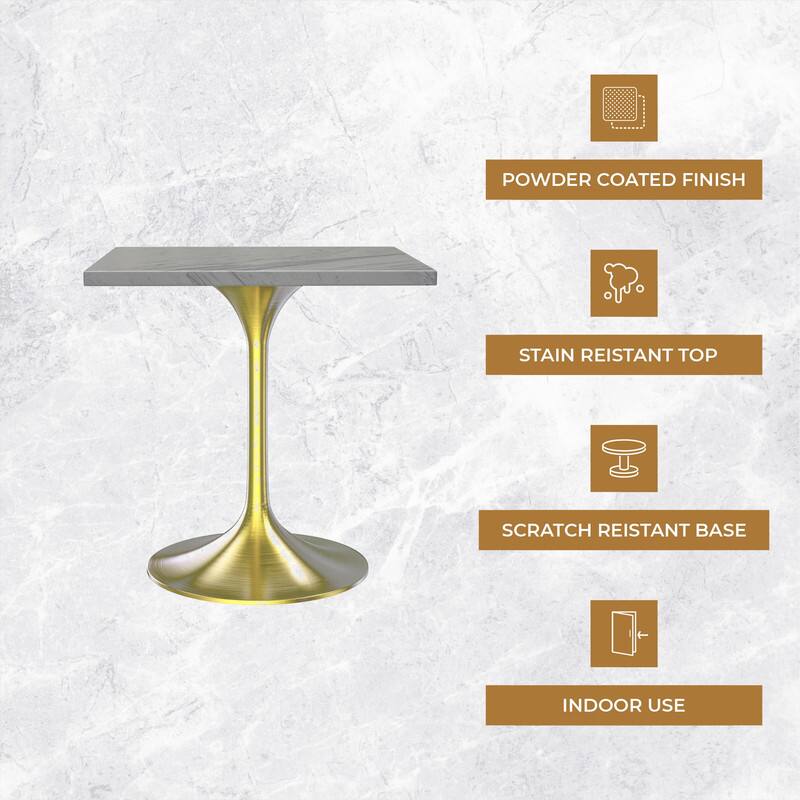 POWDER COATED FINISH  
STAIN RESISTANT TOP  
SCRATCH RESISTANT BASE  
INDOOR USE
