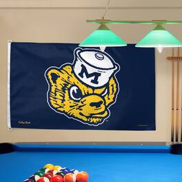 WinCraft - Michigan Wolverines College Vault Logo Deluxe Single-Sided 3' x 5' Flag - Multicolor