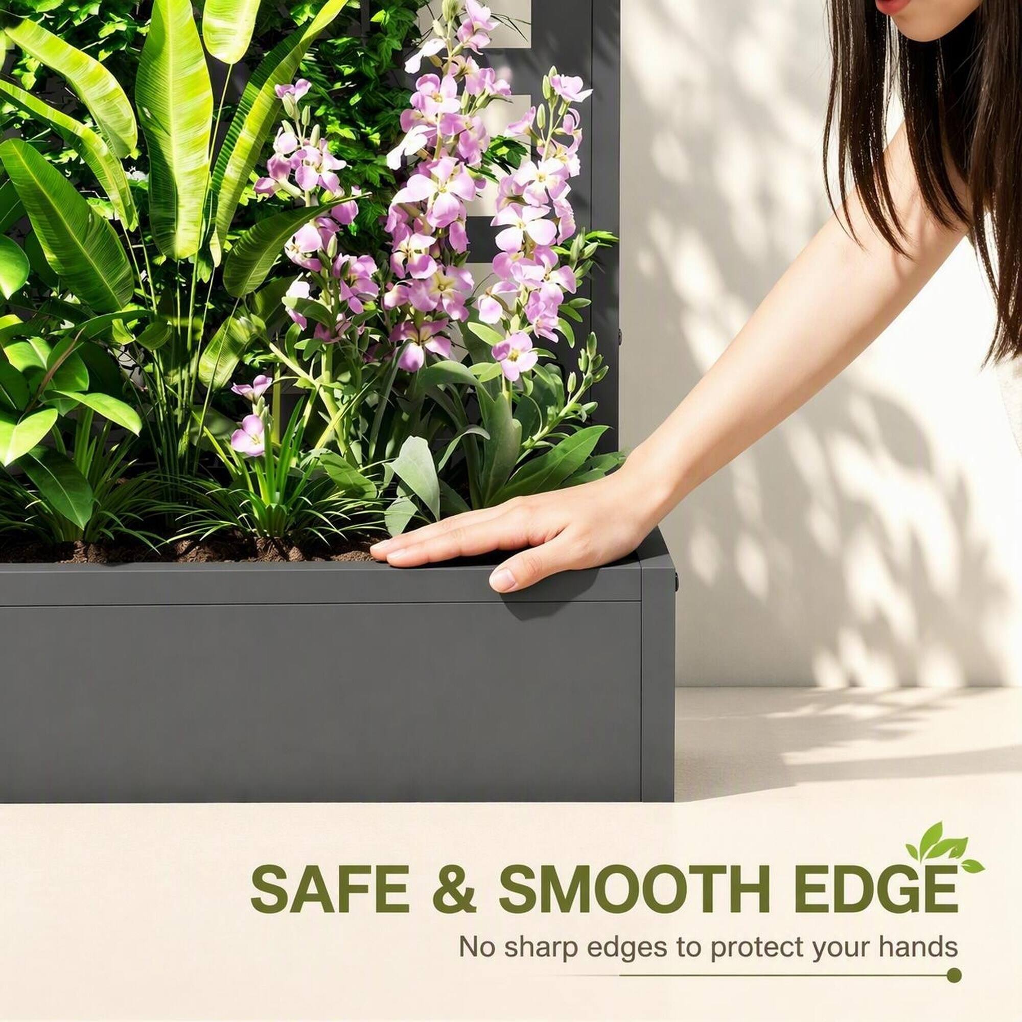 SAFE & SMOOTH EDGE  
No sharp edges to protect your hands
