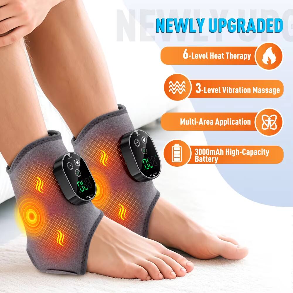 NEWLY UPGRADED  
6-Level Heat Therapy  
3-Level Vibration Massage  
Multi-Area Application  
3000mAh High-Capacity Battery