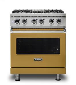 Viking - 30-Inch Dual Fuel Freestanding Range - Golden Hour