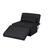 Front. Relax A Lounger - Kotor Otto-Kube Multi-positional Ottoman - Charcoal.