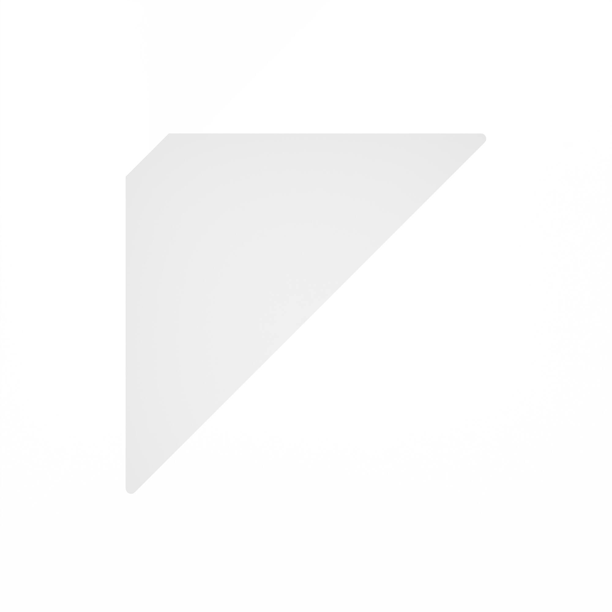 Alt View 5. Furinno - Rossi Triangle Corner Floating Shelves, Wall Mount Display Shelf, Set of 3 - White.