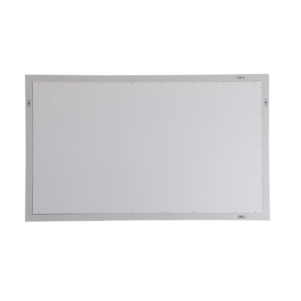 Angle. Elegant Decor - Aqua rectangle vanity mirror 60 inch in Grey - Grey.