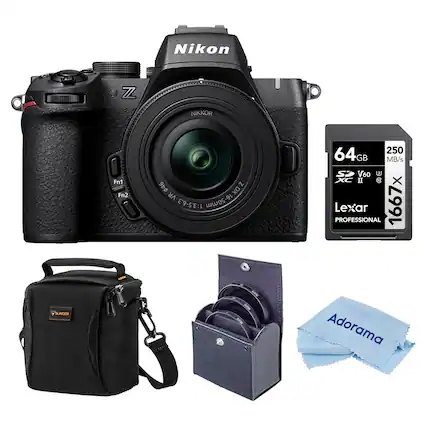 Nikon Z NIKKOR O Fn1 Fn2 46 N DX VR 1:3.5-6.3 16-50mm 64GB 250 GB MB/s SP V60 1667x XC II 8 X Lexar PROFESSIONAL 1667x SLINGER Adorama